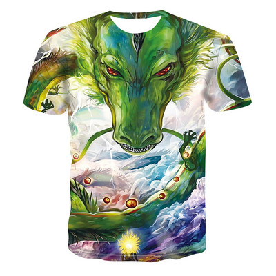 2022. gada karstā izpārdošana. Modes vīriešu un sieviešu topi ar īsām piedurknēm ar 3d hameleona apdruku Lielizmēra T-krekls Liela izmēra krekls ar apaļu kaklu
