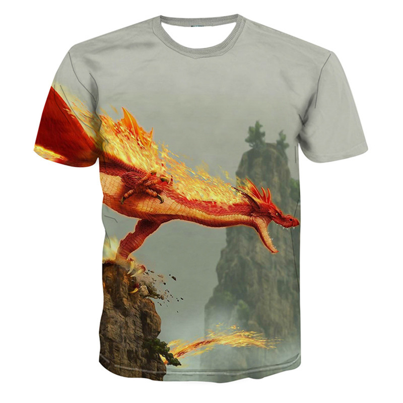 2022. gada karstā izpārdošana. Modes vīriešu un sieviešu topi ar īsām piedurknēm ar 3d hameleona apdruku Lielizmēra T-krekls Liela izmēra krekls ar apaļu kaklu