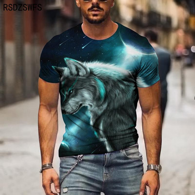 Vīriešu T-krekls 3D Drop Boat Tops ar īsām piedurknēm Camiseta apaļa kakla modes brīvā laika pavadīšanas zīmola liels vīriešu 6XL2023 jauns