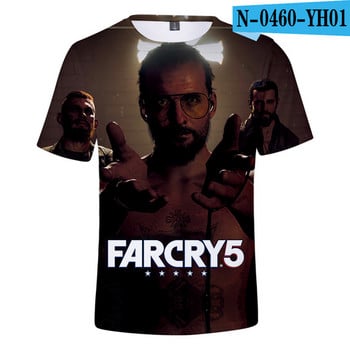 2021 New Far Cry 5 T Shirts Παιχνίδι Υψηλής Ποιότητας Ανδρικά Γυναικεία Cool Far Cry 5 T shirts 3D εκτύπωσης Καλοκαιρινή αναπνέουσα υπερμεγέθη μπλούζες