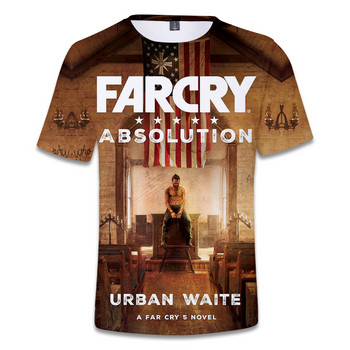 2021 New Far Cry 5 T Shirts Παιχνίδι Υψηλής Ποιότητας Ανδρικά Γυναικεία Cool Far Cry 5 T shirts 3D εκτύπωσης Καλοκαιρινή αναπνέουσα υπερμεγέθη μπλούζες