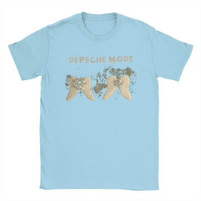 Tricouri Depeche Cool Mode pentru bărbați Topuri din bumbac Tricouri vintage cu mâneci scurte cu guler rotund Tricouri de mărime mare