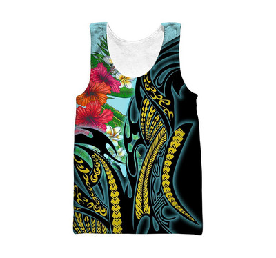 Tricou pentru bărbați de vară, cu imprimare cu model de flori hawaiene 3D, Harajuku, ocazional, neutru, îmbrăcăminte de stradă, vestă confortabilă pentru sport