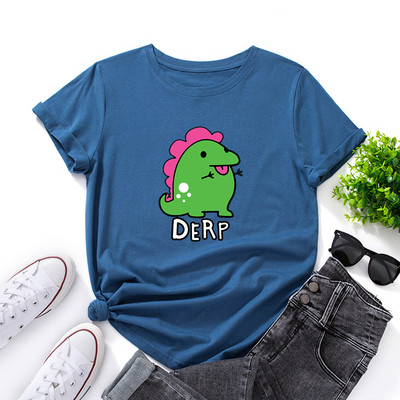 JFUNCY Prevelika ženska majica kratkih rukava Kawaii Graphic Majica kratkih rukava Ženska majica kratkih rukava Ljetna pamučna Harajuku ženska odjeća