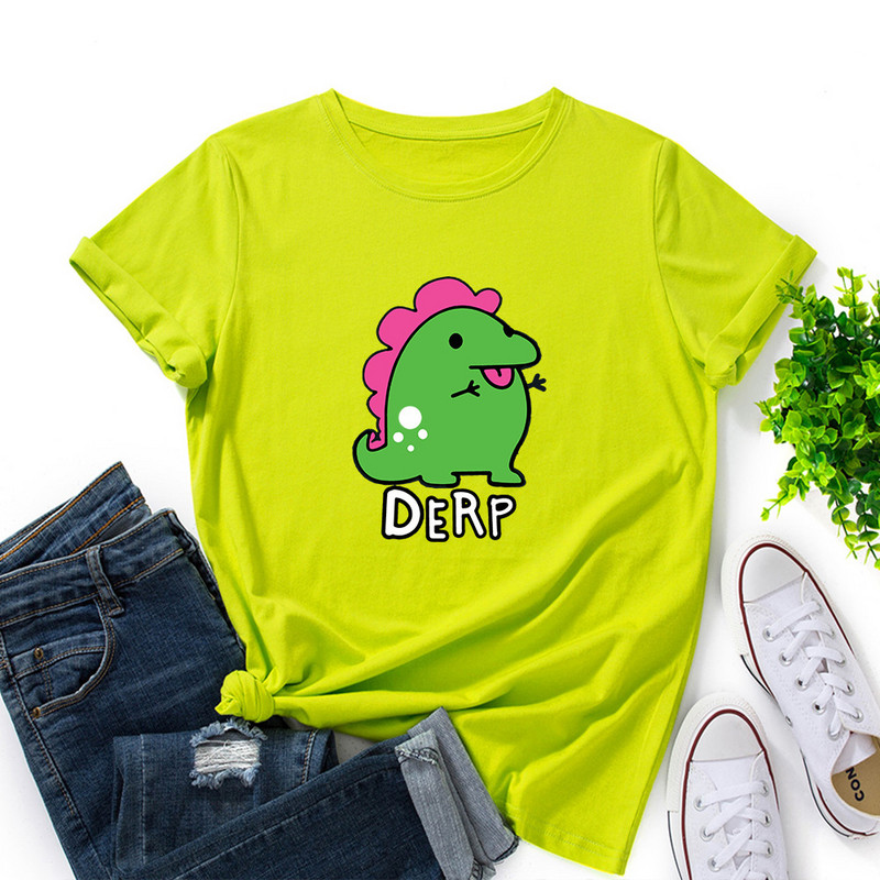 JFUNCY Prevelika ženska majica kratkih rukava Kawaii Graphic Majica kratkih rukava Ženska majica kratkih rukava Ljetna pamučna Harajuku ženska odjeća