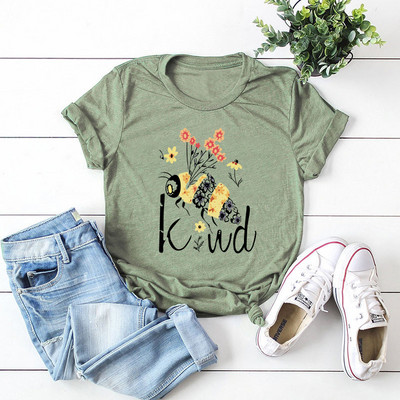 JFUNCY 100% kokvilnas sieviešu krekls Creative karikatūra Bites apdrukāti krekli Vasaras sieviešu T-krekls Harajuku Graphic Tees Topi