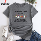 JFUNCY Női pólók Női Túlméretes póló Női póló Rövid ujjú női felsők 2022 Divatrajzfilm grafikai pólók