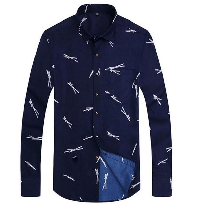 Kvalitatīvs rūtains ikdienišķs vīriešu krekls Slim Fit formāla un lietišķa ballīte vīrietis ar pavasara garām piedurknēm Jauns vīriešu ziedu krekls vīriešiem