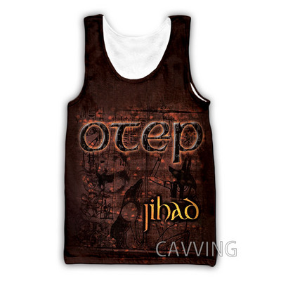 Νέα μόδα Γυναικείες/Ανδρικές 3D εκτυπώσεις Otep Band Μπλούζες φανελάκι Harajuku Καλοκαιρινό εσώρουχο πουκάμισα Streetwear