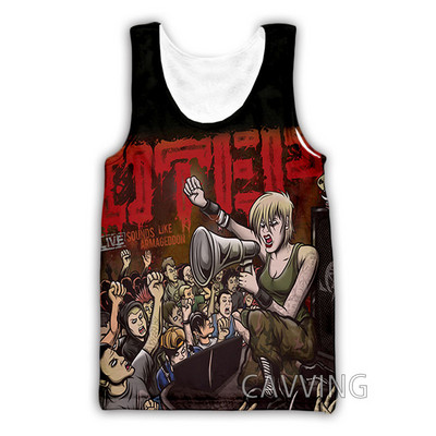 Νέα μόδα Γυναικείες/Ανδρικές 3D εκτυπώσεις Otep Band Μπλούζες φανελάκι Harajuku Καλοκαιρινό εσώρουχο πουκάμισα Streetwear