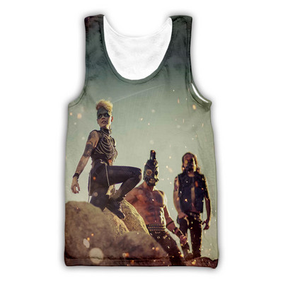 Νέα μόδα Γυναικείες/Ανδρικές 3D εκτυπώσεις Otep Band Μπλούζες φανελάκι Harajuku Καλοκαιρινό εσώρουχο πουκάμισα Streetwear