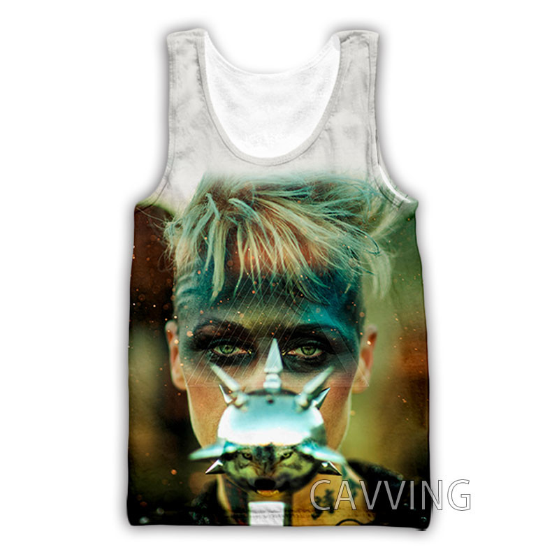 Νέα μόδα Γυναικείες/Ανδρικές 3D εκτυπώσεις Otep Band Μπλούζες φανελάκι Harajuku Καλοκαιρινό εσώρουχο πουκάμισα Streetwear