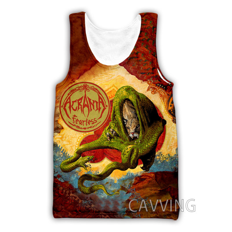 CAVVING 3D imprimat ACRANIA Rock Tank Tops Vestă Harajuku Cămașă de vară Cămașă Streetwear pentru bărbați/femei