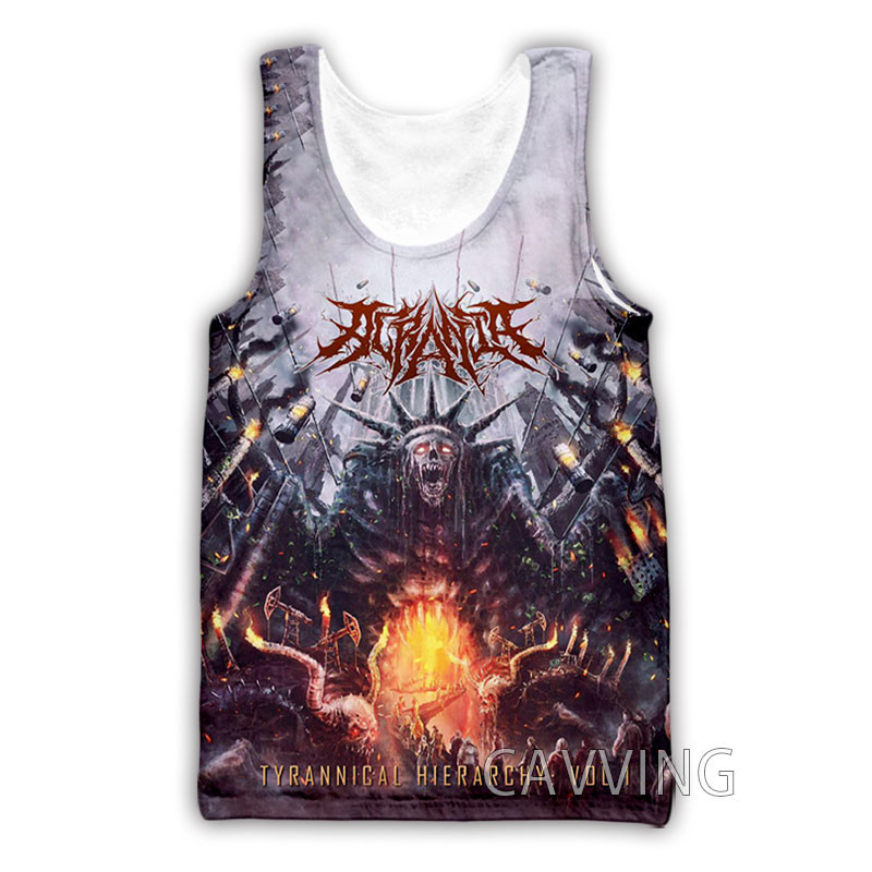 CAVVING 3D imprimat ACRANIA Rock Tank Tops Vestă Harajuku Cămașă de vară Cămașă Streetwear pentru bărbați/femei