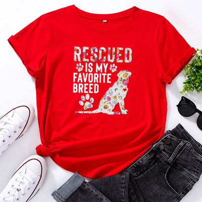 JFUNCY Tricou 100% bumbac pentru femei Tricouri cu mânecă scurtă Tricouri grafice cu imprimare pentru femei Tricou Harajuku pentru femei Top