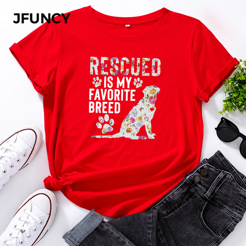 JFUNCY Tricou 100% bumbac pentru femei Tricouri cu mânecă scurtă Tricouri grafice cu imprimare pentru femei Tricou Harajuku pentru femei Top