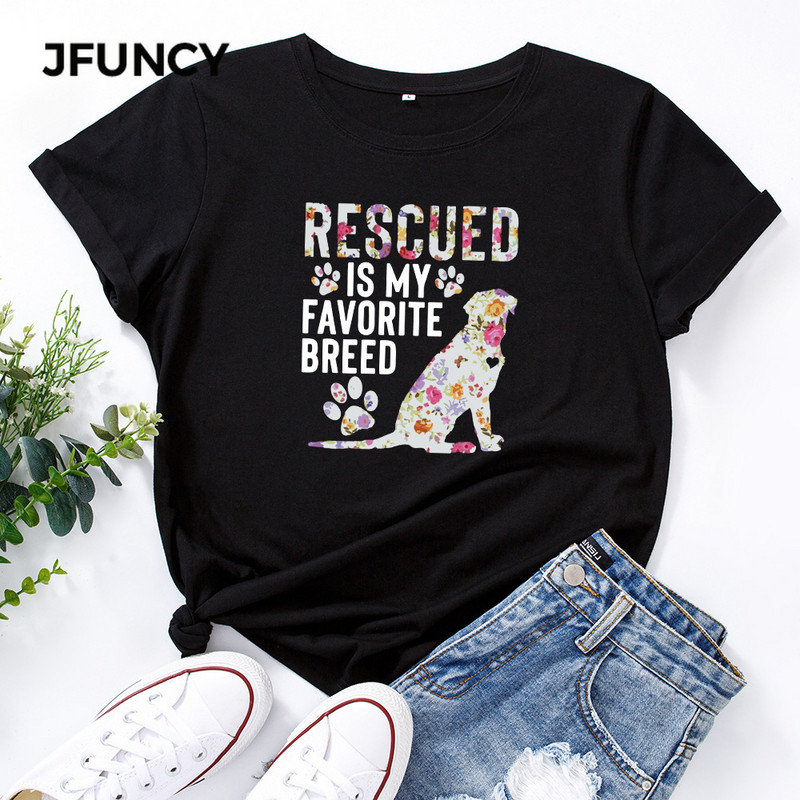 JFUNCY Tricou 100% bumbac pentru femei Tricouri cu mânecă scurtă Tricouri grafice cu imprimare pentru femei Tricou Harajuku pentru femei Top