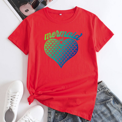 JFUNCY modes sieviešu T-krekls, 2022. gada vasaras kokvilnas T-krekls Sieviešu ikdienas brīvi topi Sieviešu t-krekli ar īsām piedurknēm Grafiski T krekli