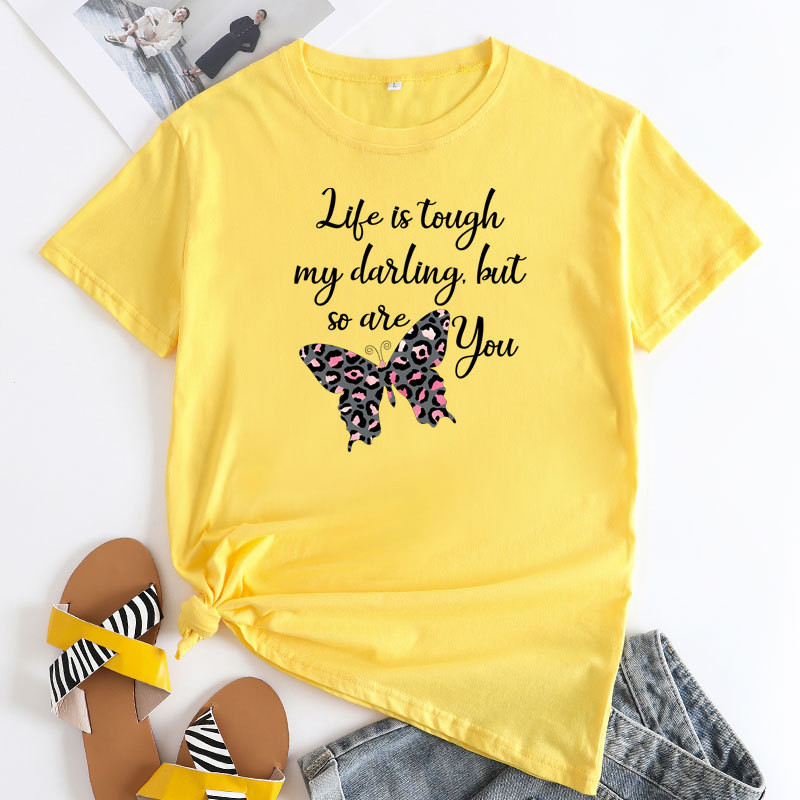 JFUNCY sieviešu vasaras T-krekls, 2022. gada modes krekls ar īsām piedurknēm sievietēm, brīvi kokvilnas topi, sieviešu t-krekli