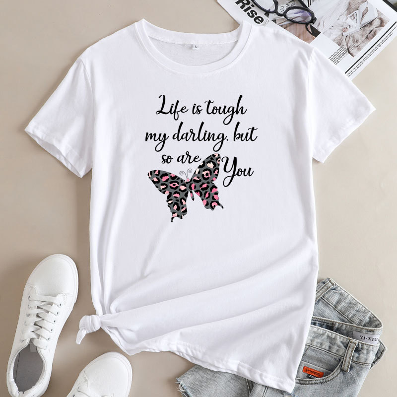 JFUNCY sieviešu vasaras T-krekls, 2022. gada modes krekls ar īsām piedurknēm sievietēm, brīvi kokvilnas topi, sieviešu t-krekli