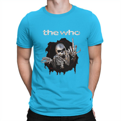Ανδρικά δημιουργικά και περιπετειώδη συγκροτήματα σε μπλουζάκια της βρετανικής ροκ ιστορίας The Who Cotton Clothes Καινοτομία κοντά μανίκια