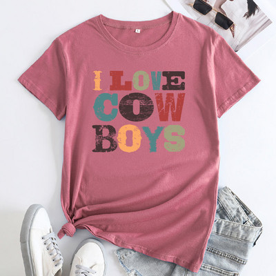 Γυναικείο κοντομάνικο μπλουζάκι JFUNCY Γυναικείο βαμβακερό μπλουζάκι υπερμεγέθη γυναικείο μπλουζάκι μπλουζάκι Γυναικείο γραφικό μπλουζάκι μόδας