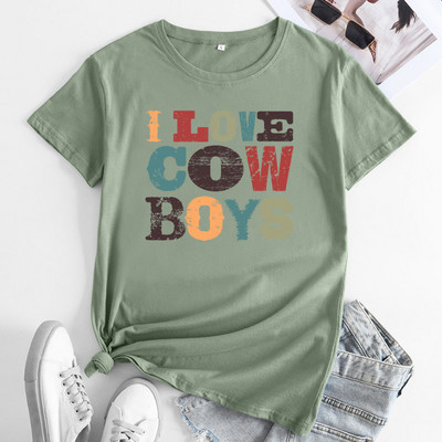 Γυναικείο κοντομάνικο μπλουζάκι JFUNCY Γυναικείο βαμβακερό μπλουζάκι υπερμεγέθη γυναικείο μπλουζάκι μπλουζάκι Γυναικείο γραφικό μπλουζάκι μόδας