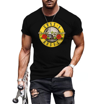 Vintage Rock Band Guns N Roses T krekls Vīrieši Sievietes Mūzikas pārkāpējs Dm Enjoy The Silence Gahan Synth Dave Gahan Retro Black New Wave