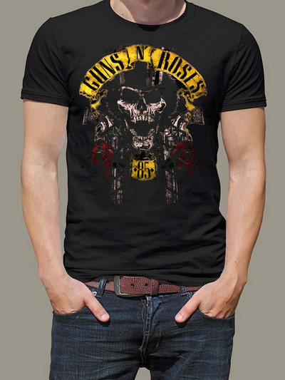 Vintage Rock Band Guns N Roses T krekls Vīrieši Sievietes Mūzikas pārkāpējs Dm Enjoy The Silence Gahan Synth Dave Gahan Retro Black New Wave