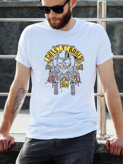 Vintage Rock Band Guns N Roses T krekls Vīrieši Sievietes Mūzikas pārkāpējs Dm Enjoy The Silence Gahan Synth Dave Gahan Retro Black New Wave