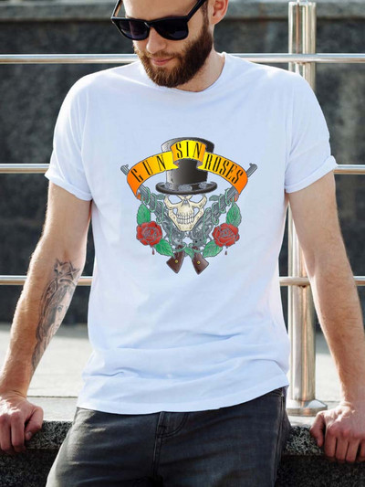 Vintage Rock Band Guns N Roses T krekls Vīrieši Sievietes Mūzikas pārkāpējs Dm Enjoy The Silence Gahan Synth Dave Gahan Retro Black New Wave