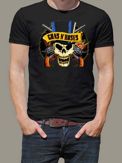 Vintage Rock Band Guns N Roses T krekls Vīrieši Sievietes Mūzikas pārkāpējs Dm Enjoy The Silence Gahan Synth Dave Gahan Retro Black New Wave