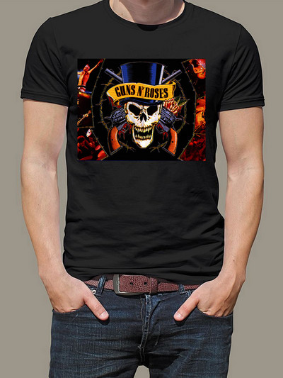 Vintage Rock Band Guns N Roses T krekls Vīrieši Sievietes Mūzikas pārkāpējs Dm Enjoy The Silence Gahan Synth Dave Gahan Retro Black New Wave