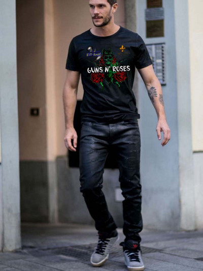 Vintage Rock Band Guns N Roses T krekls Vīrieši Sievietes Mūzikas pārkāpējs Dm Enjoy The Silence Gahan Synth Dave Gahan Retro Black New Wave