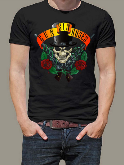 Vintage Rock Band Guns N Roses T krekls Vīrieši Sievietes Mūzikas pārkāpējs Dm Enjoy The Silence Gahan Synth Dave Gahan Retro Black New Wave