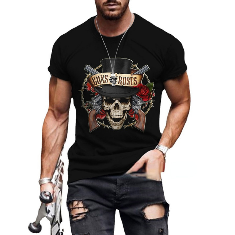 Vintage Rock Band Guns N Roses T krekls Vīrieši Sievietes Mūzikas pārkāpējs Dm Enjoy The Silence Gahan Synth Dave Gahan Retro Black New Wave