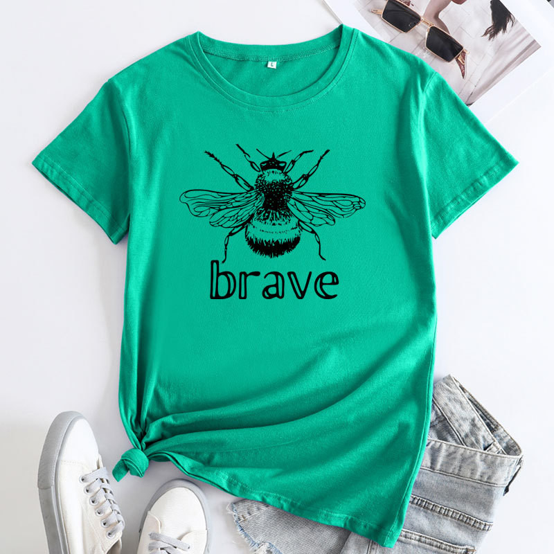 JFUNCY női rövid ujjú póló 2022 nyári pólók Női pamut póló Női alkalmi bő felsők Új divatos méhnyomott ruhák