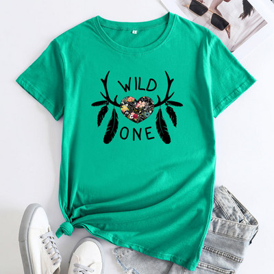 JFUCNY Tricou cu grafică la modă pentru femei de vară Îmbrăcăminte pentru femei Tricou cu mânecă scurtă 2022 Tricou lejer din bumbac pentru femei