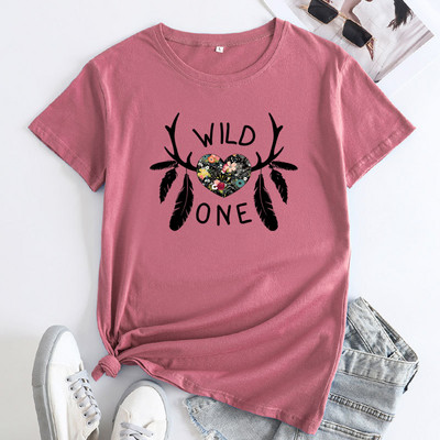 JFUCNY Tricou cu grafică la modă pentru femei de vară Îmbrăcăminte pentru femei Tricou cu mânecă scurtă 2022 Tricou lejer din bumbac pentru femei