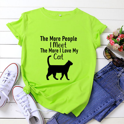 JFUNCY 2021 Modes Krāsa Korejiešu Sieviešu T krekls Vasaras karikatūra Druka 90. gadu meiteņu topi ar īsām piedurknēm, brīvi sieviešu T-krekli