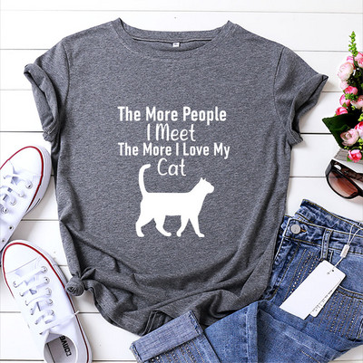 JFUNCY 2021 Modes Krāsa Korejiešu Sieviešu T krekls Vasaras karikatūra Druka 90. gadu meiteņu topi ar īsām piedurknēm, brīvi sieviešu T-krekli