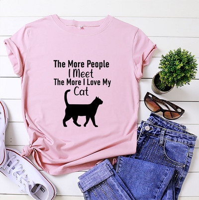 JFUNCY 2021 Modes Krāsa Korejiešu Sieviešu T krekls Vasaras karikatūra Druka 90. gadu meiteņu topi ar īsām piedurknēm, brīvi sieviešu T-krekli