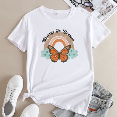 JFUNCY 2022, tricou din bumbac pentru femei, tricou cu mânecă scurtă de vară, ocazional pentru femei, topuri largi, tricouri grafice, cămăși