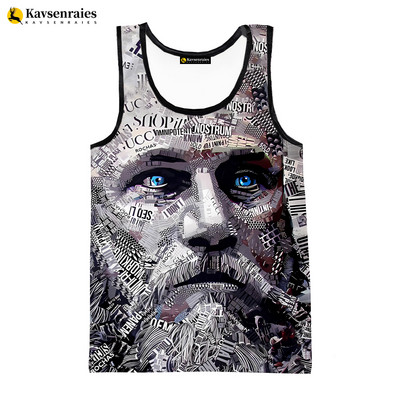 2023. gada jauns modes vintage Warrior Head 3D apdrukāti topi ar apdruku vīriešiem, sieviešu, hip hop Harajuku ielas apģērbi, lielizmēra T-krekls, forša veste