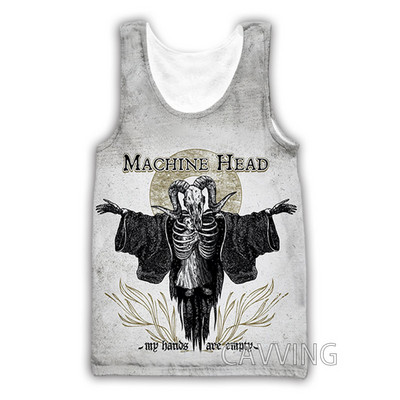 Nouă moda femei/bărbați 3D imprimare Machine Head Rock maiuri Harajuku Vestă de vară Camasi Streetwear