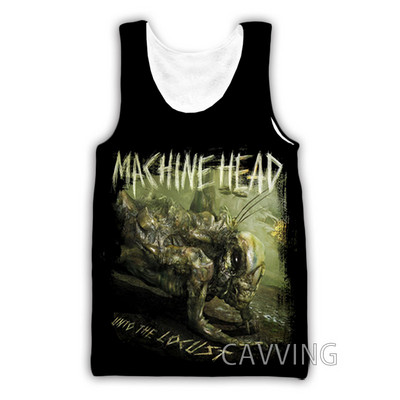 Nouă moda femei/bărbați 3D imprimare Machine Head Rock maiuri Harajuku Vestă de vară Camasi Streetwear