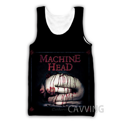 Nouă moda femei/bărbați 3D imprimare Machine Head Rock maiuri Harajuku Vestă de vară Camasi Streetwear