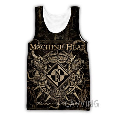 Nouă moda femei/bărbați 3D imprimare Machine Head Rock maiuri Harajuku Vestă de vară Camasi Streetwear