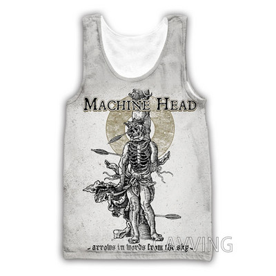 Nouă moda femei/bărbați 3D imprimare Machine Head Rock maiuri Harajuku Vestă de vară Camasi Streetwear