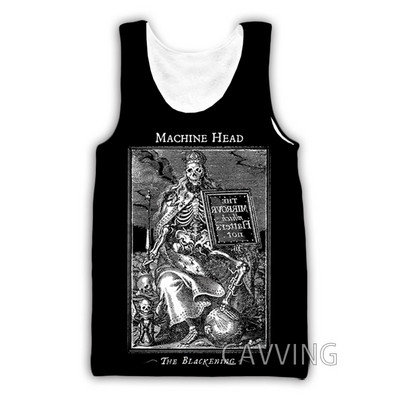 Nouă moda femei/bărbați 3D imprimare Machine Head Rock maiuri Harajuku Vestă de vară Camasi Streetwear